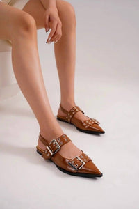 Marsh Wear - Women's Faux Leather Slingback Flats