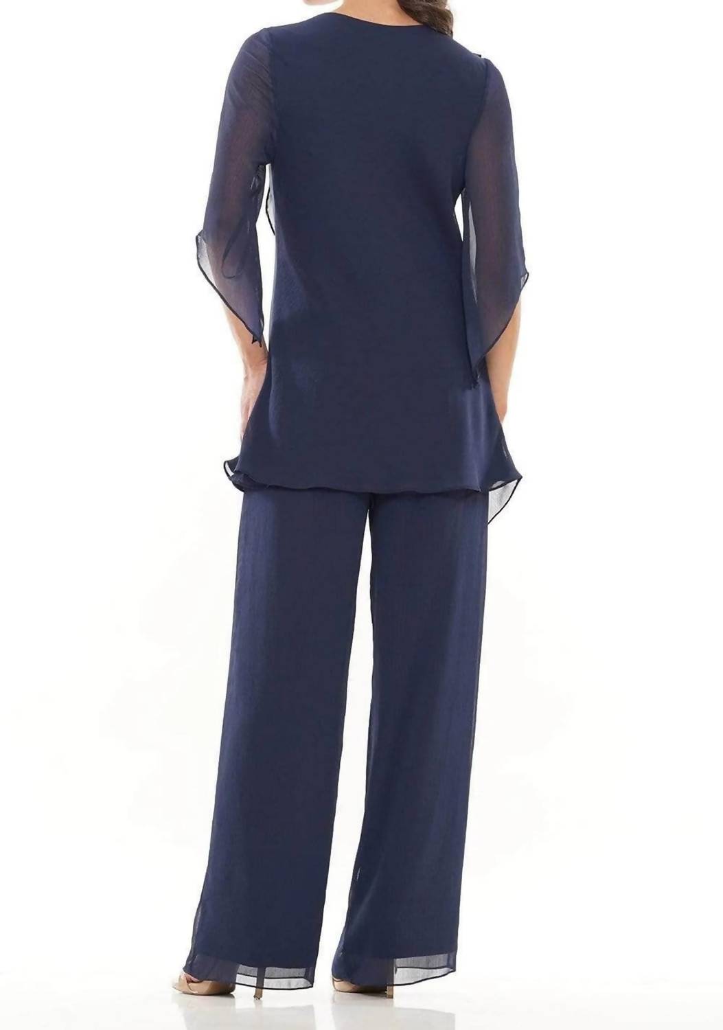 Marsoni By Colors - Ruffle Chiffon Pantsuit