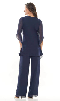 Marsoni By Colors - Ruffle Chiffon Pantsuit