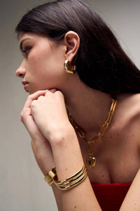 Martha Calvo - Women's Kaia Earrings - earrings - gold - jewelry