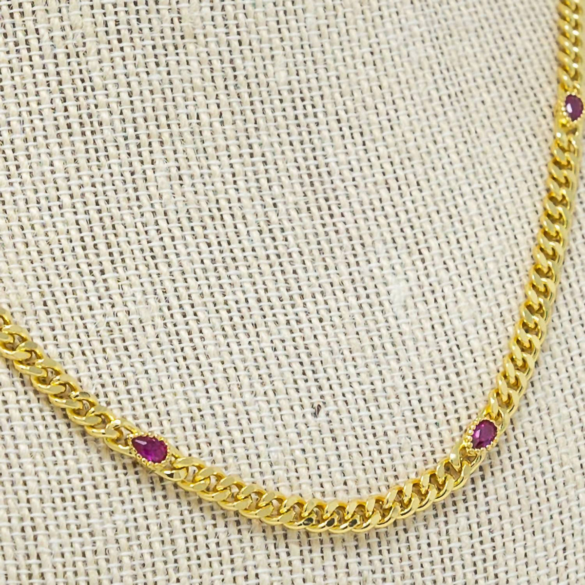 Mary Kathryn Designs - Dorthy Ruby Layering Chain