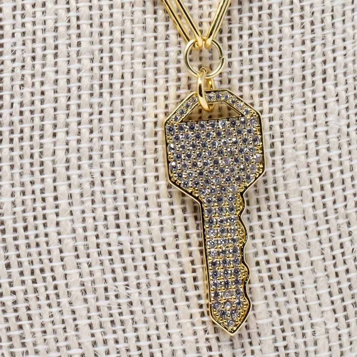 Mary Kathryn Designs - Pave Key Necklace