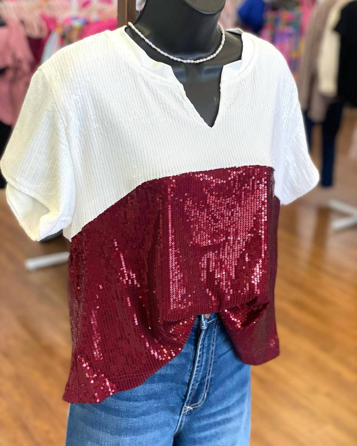 Mary Square - Diane Sequin Top