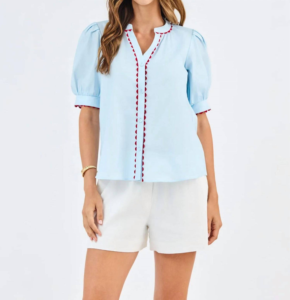 Mary Square - Elane Puff Sleeves Top