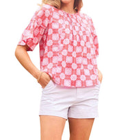 Mary Square - Jane Top - blouses - clothing - patterned