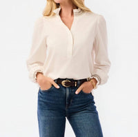 Mary Square - Kimberly Ruffle Neckline Top
