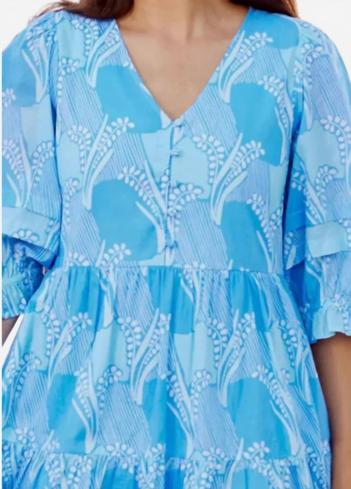 Mary Square - Raya V Neck Mini Dress