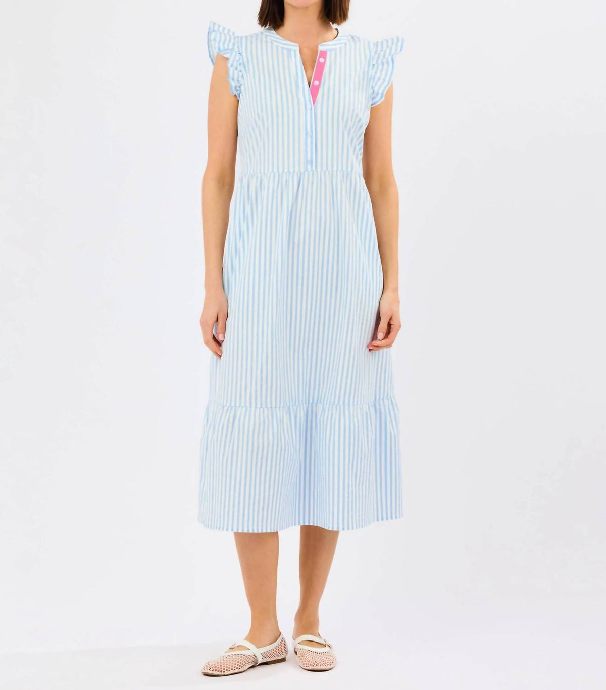 Mary Square - Riley Flutter Sleeve Dress