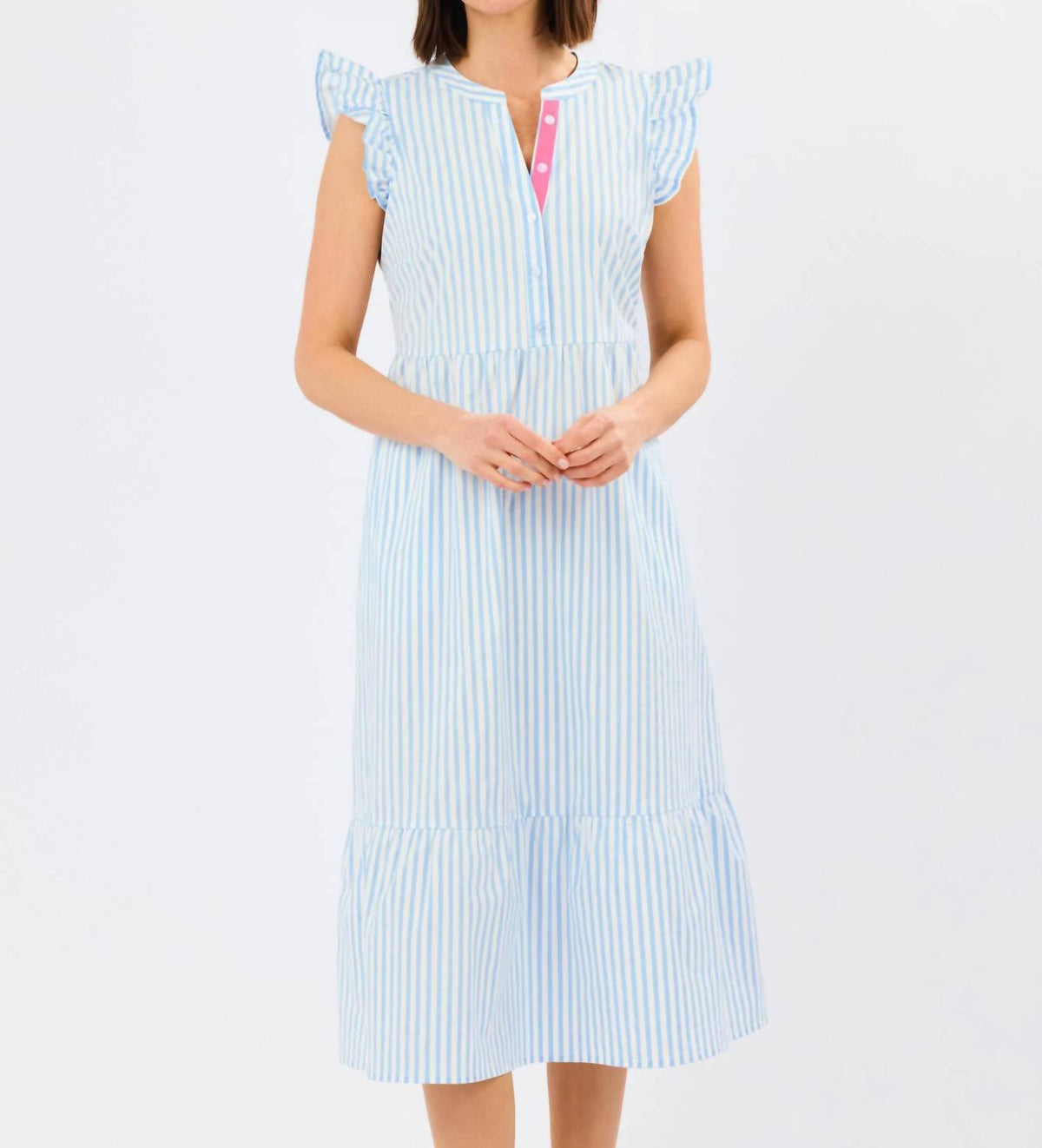 Mary Square - Riley Flutter Sleeve Dress