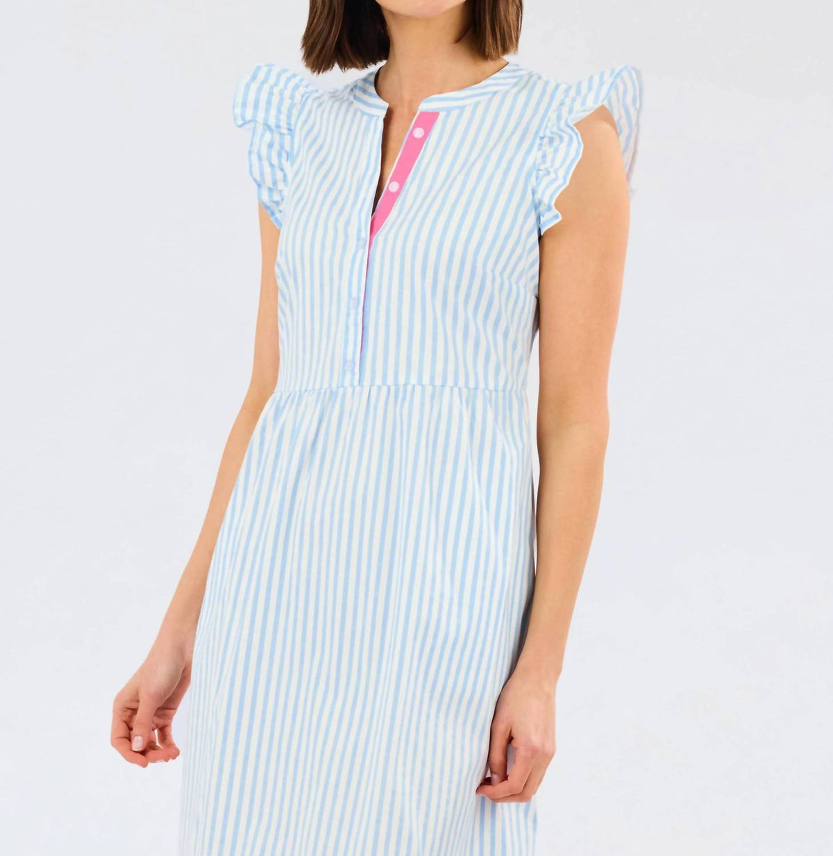 Mary Square - Riley Flutter Sleeve Dress