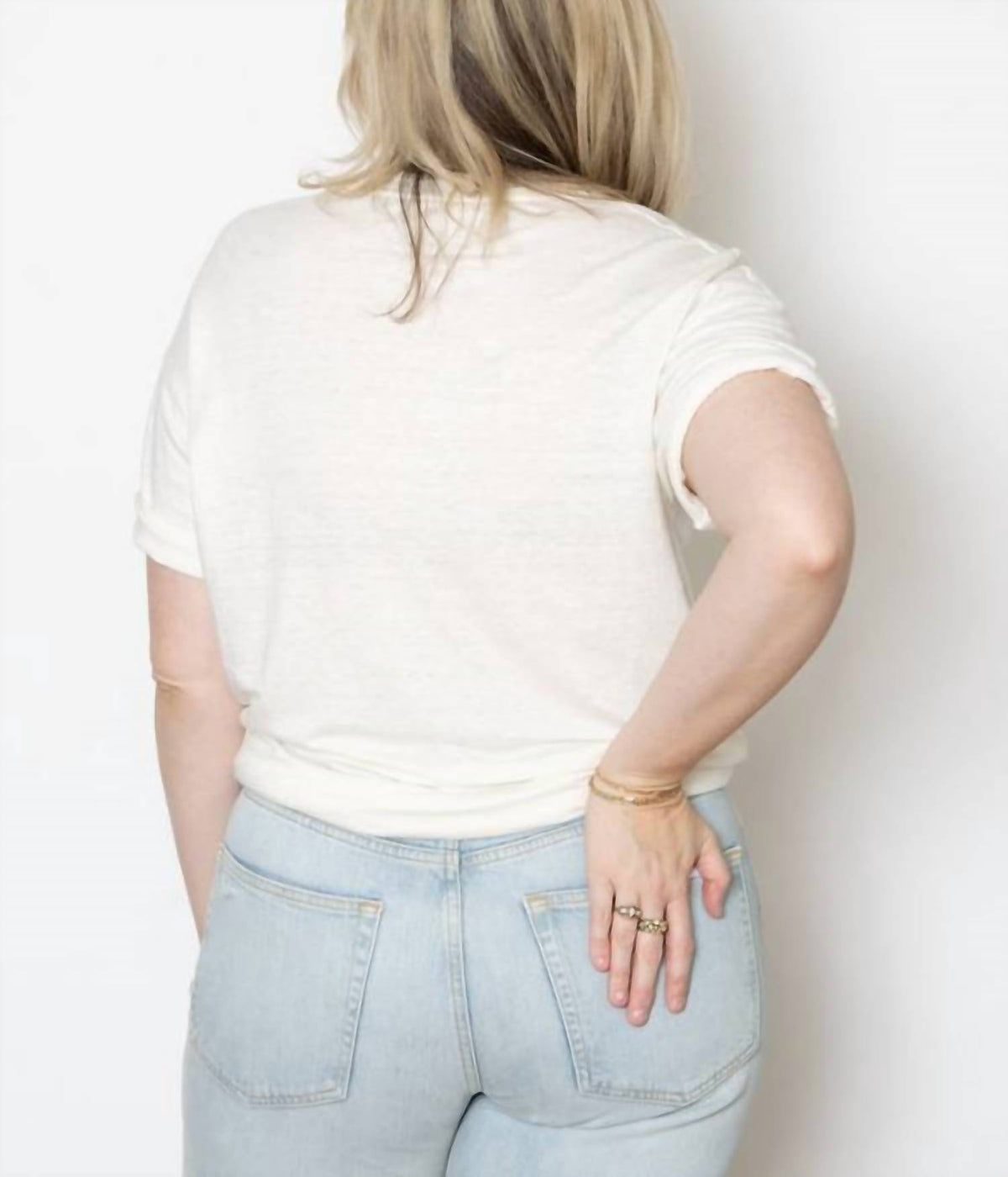 Ma'Ry'Ya - Classic Linen R-neck Tee