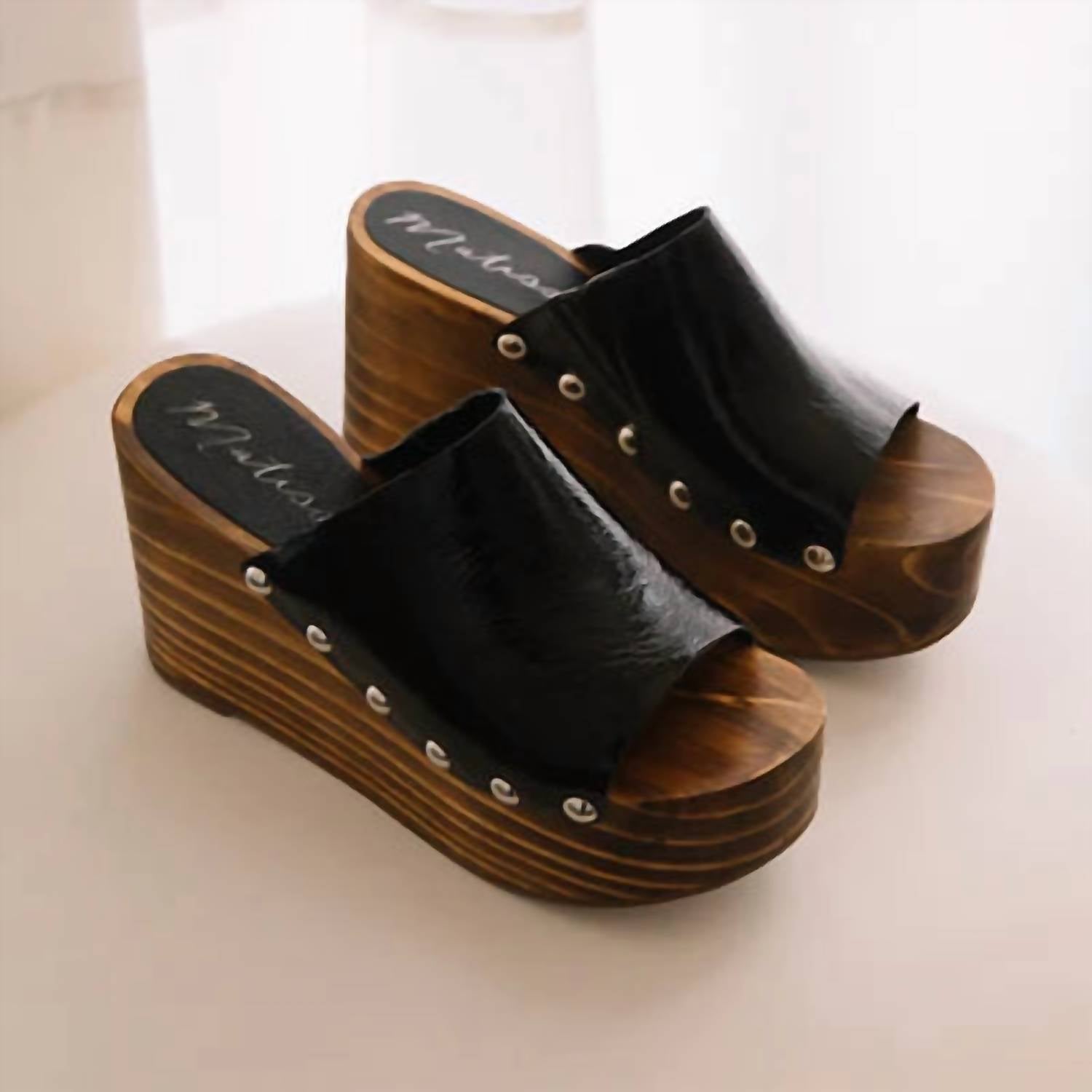 Matisse - Women's Phoebe Platform Wedge Shoes - black - shoes - wedges