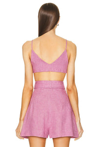 Matthew Bruch - Orquid Linen Top