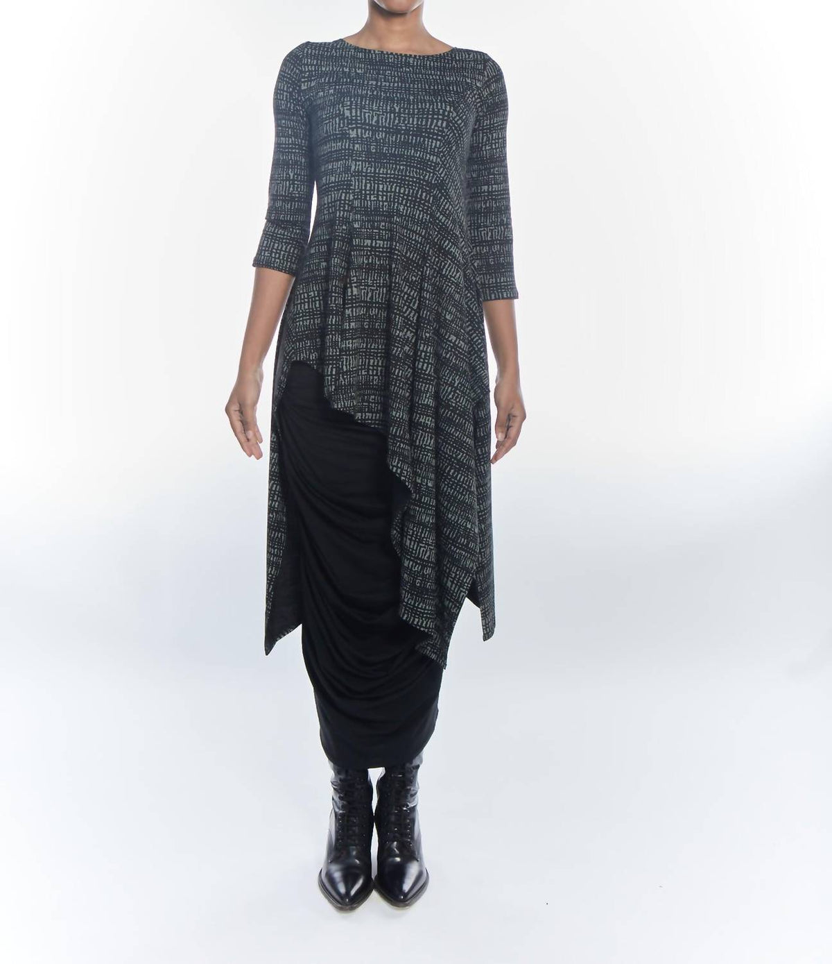 Matthildur - Elise Patterned Asymmetrical Top