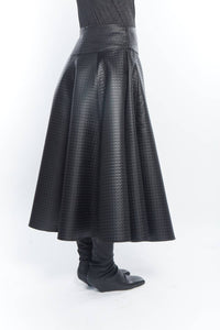 Matthildur - Gable Quilt Midi Skirt