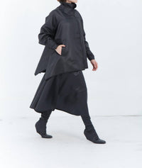 Matthildur - Gable Quilt Midi Skirt