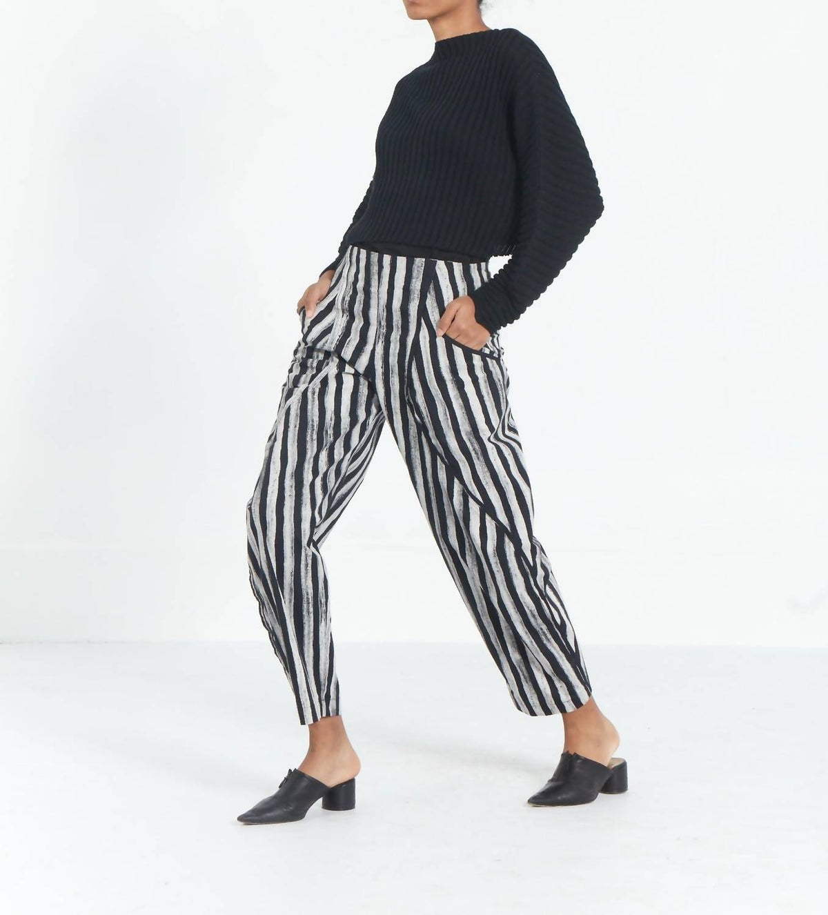 Matthildur - Orchid Stripe Cotton Pant