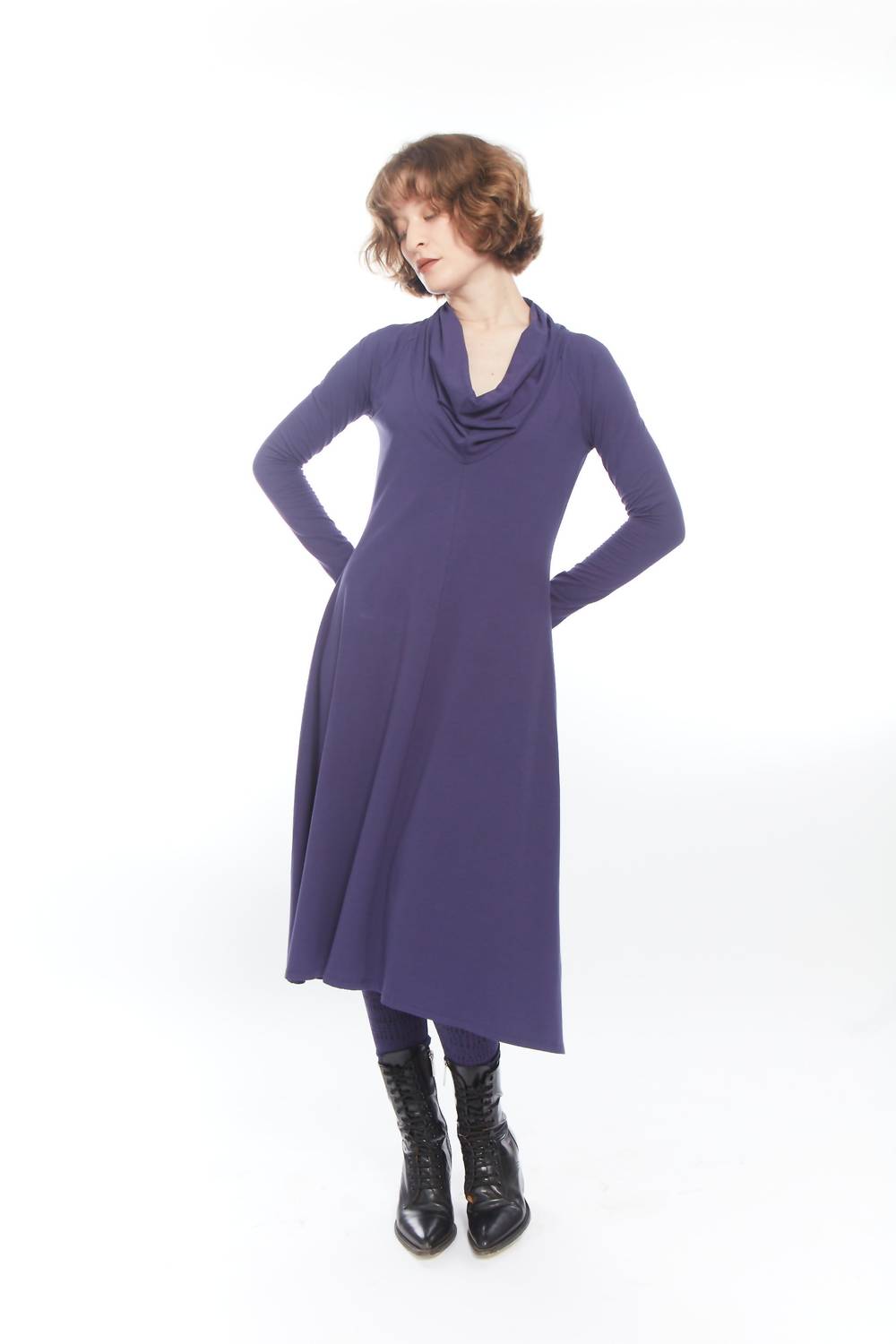 Matthildur - Sofia Cowl Neck Midi Dress