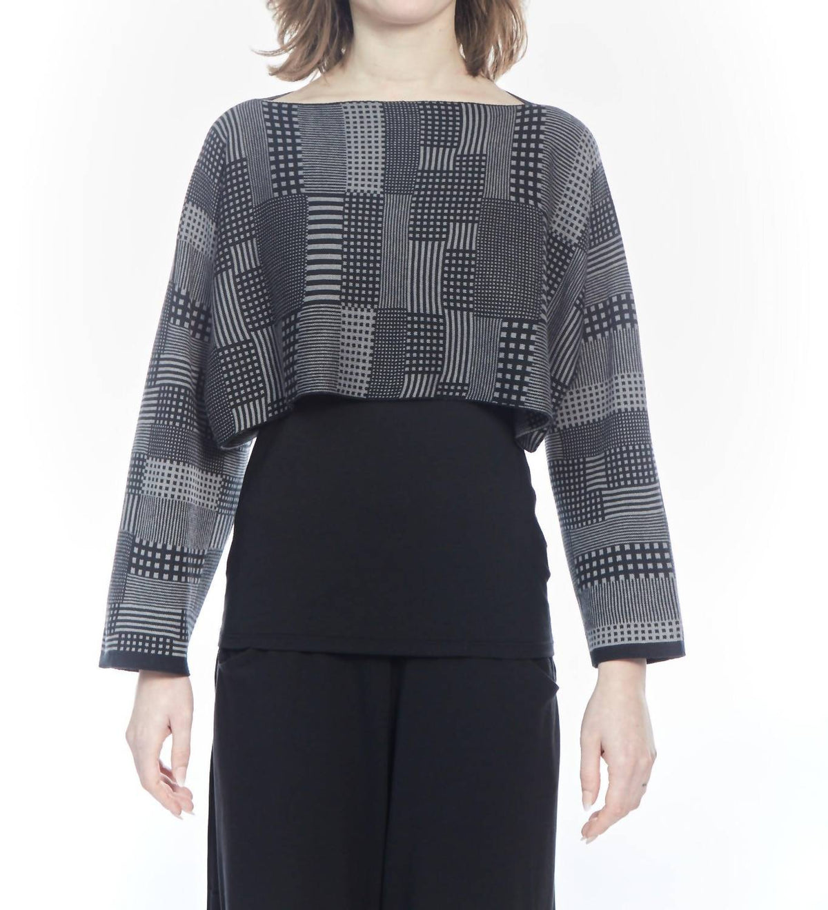 Matthildur - Vonji Patterned Crop Sweater