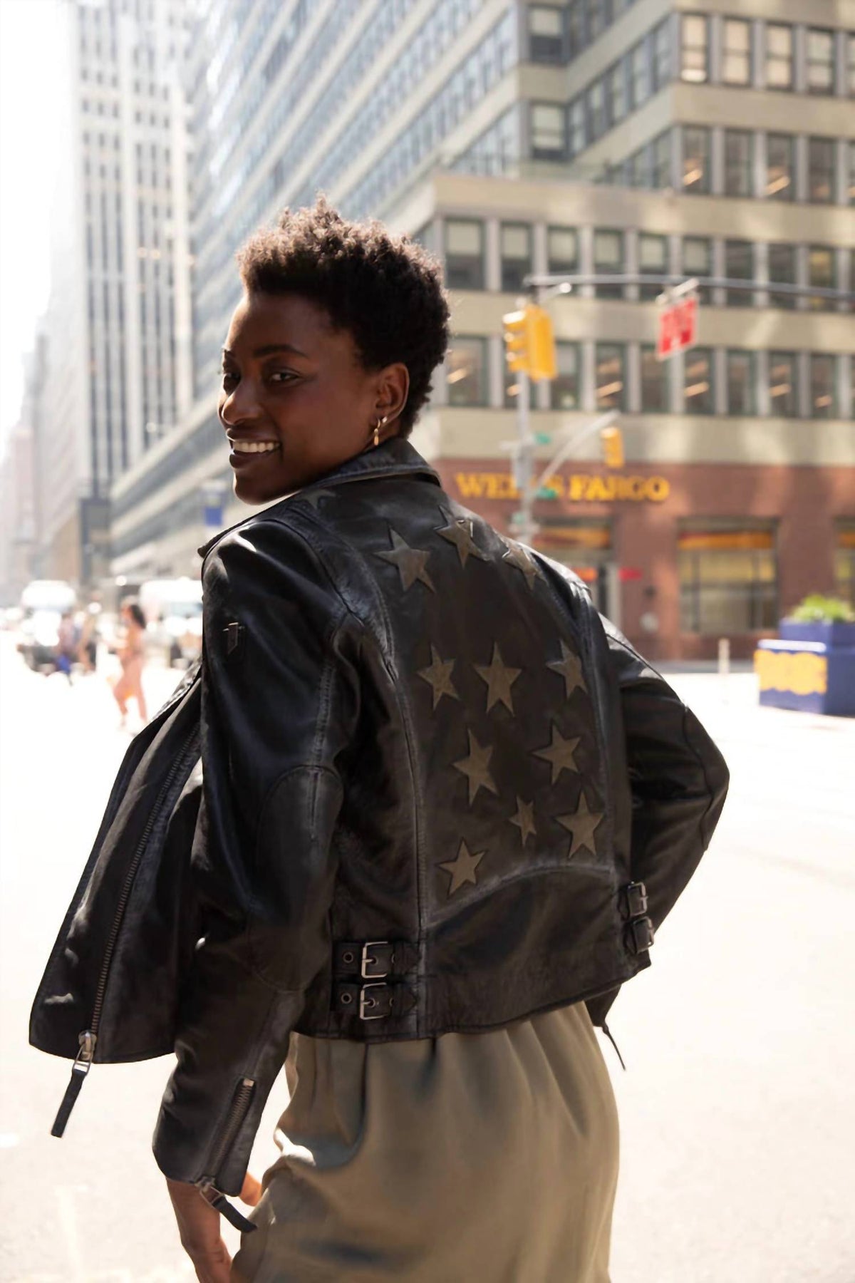 Mauritius - Women's Christy Star Leather Jacket