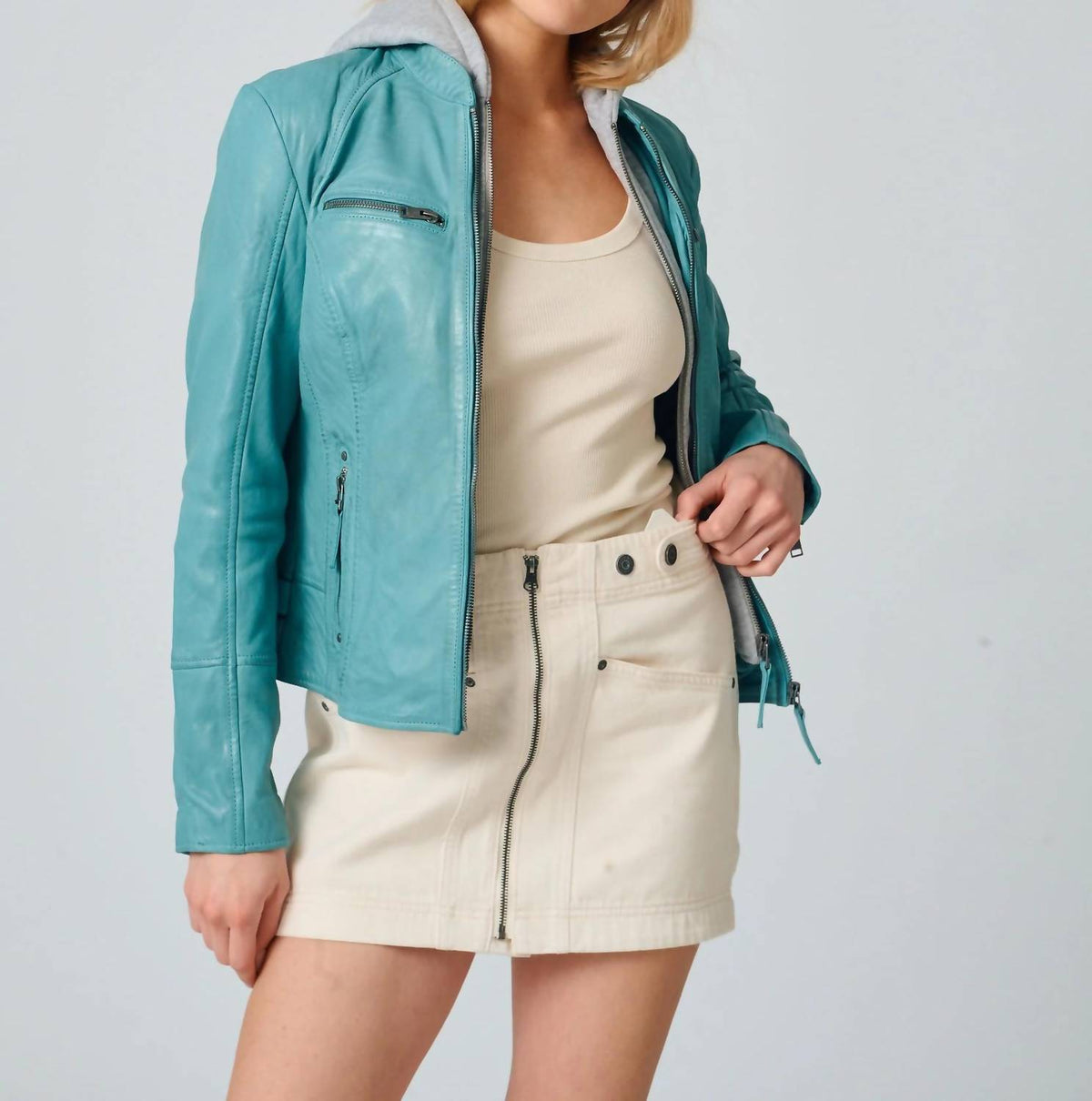 Mauritius - Nola Regular Fit Leather Jacket