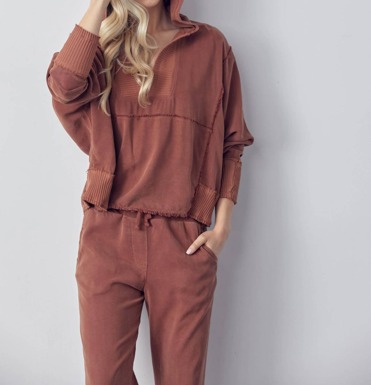 Maven West - MIxed Media Pull Over Hoodie