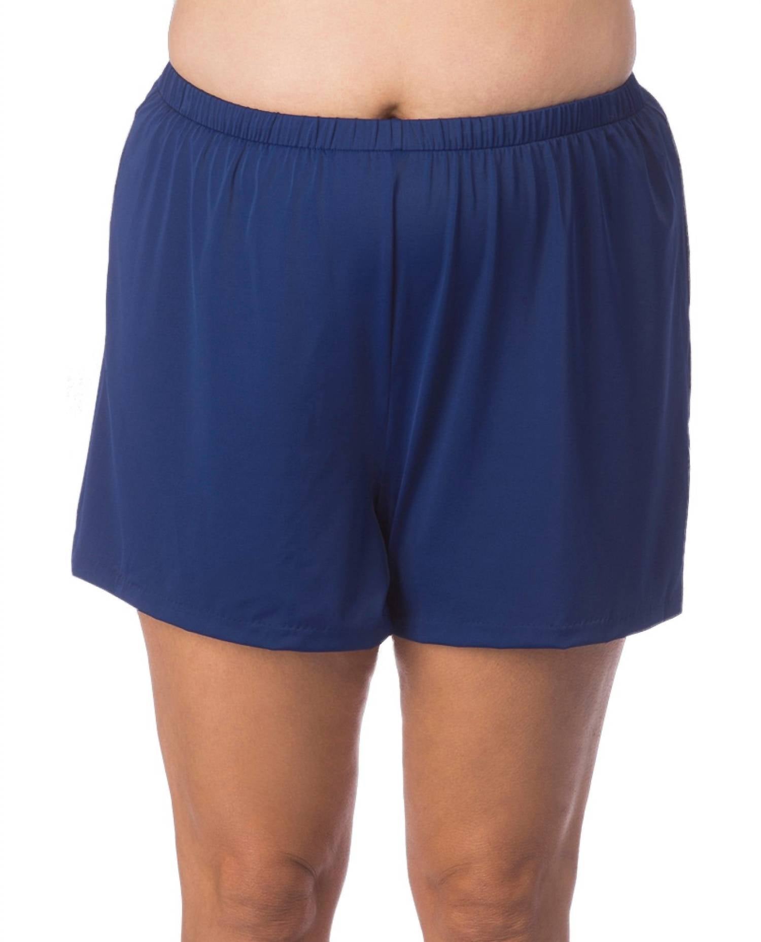 Maxine Of Hollywood - Solid Jogger Short Swim Bottom - Plus - blue - clothing - men