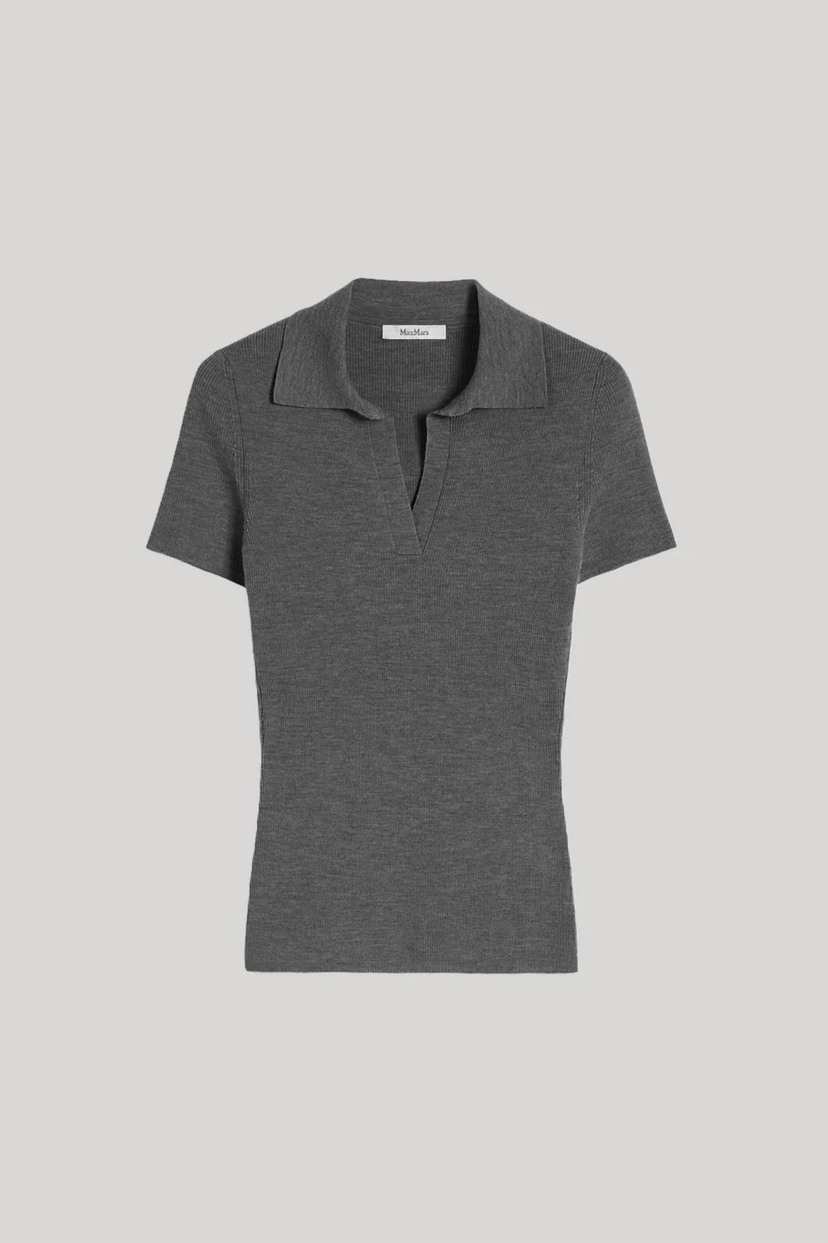 Maxmara - Rib-knit Wool Polo Shirt