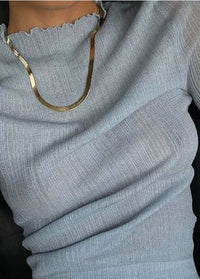 May Blue - Mesh Around Me Shirt