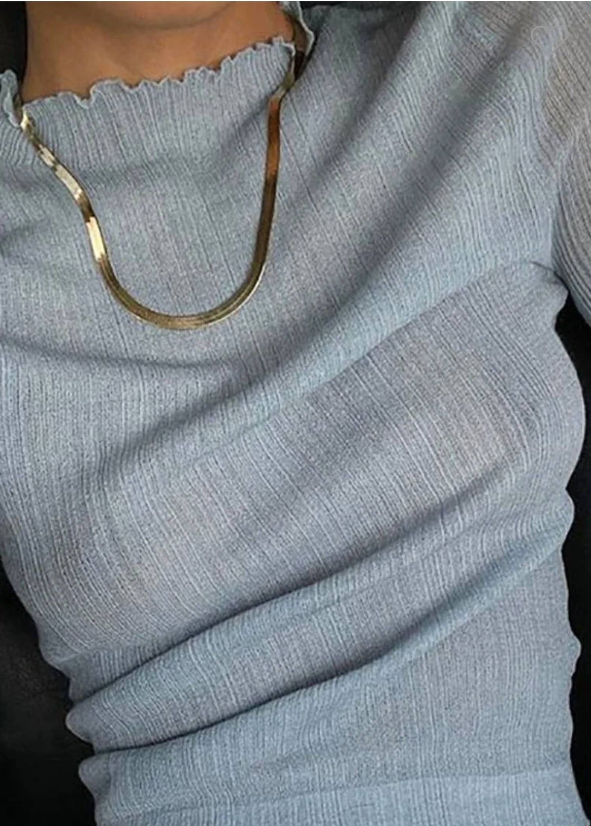 May Blue - Mesh Around Me Shirt