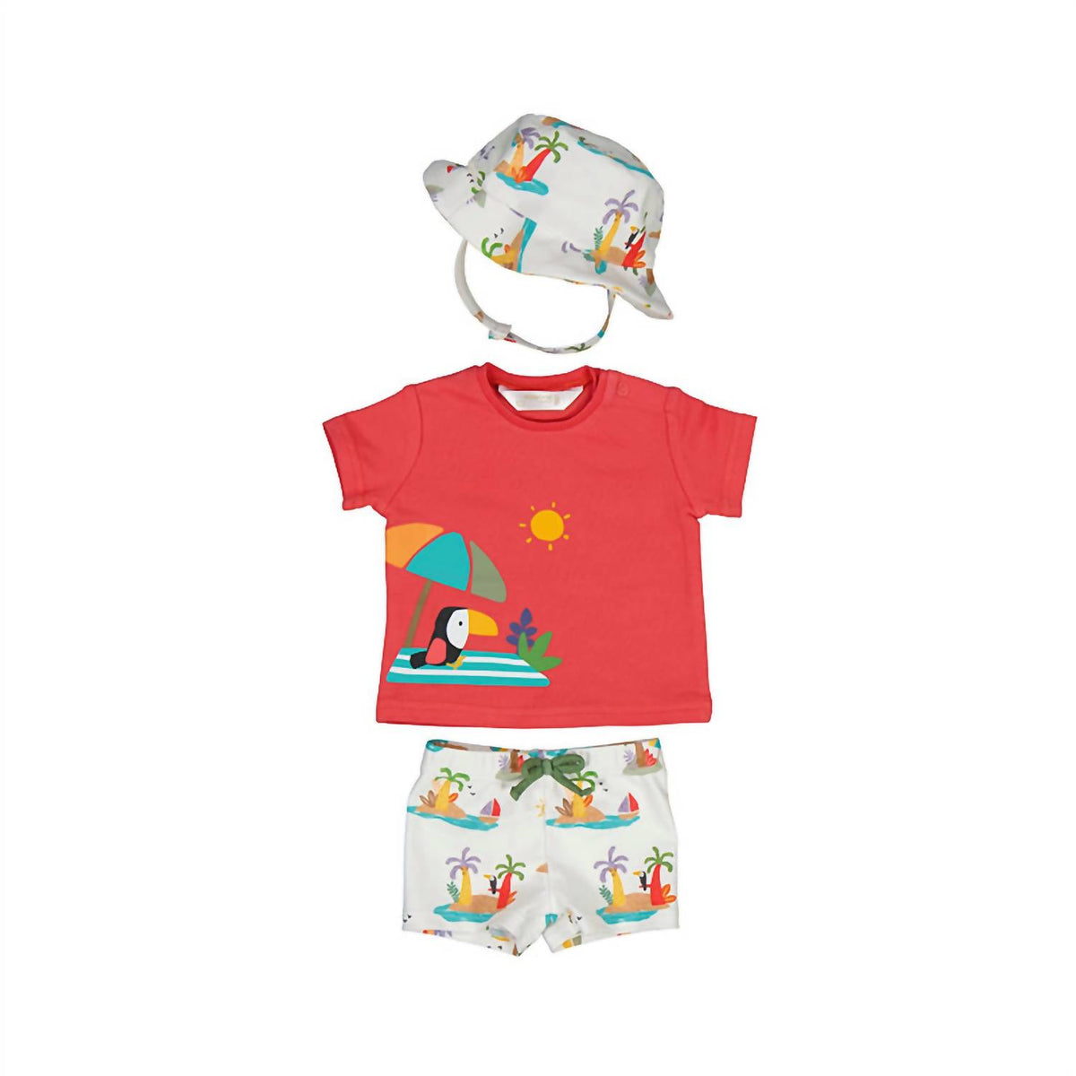 Mayoral - Boy's Bathsuit Set With Hat