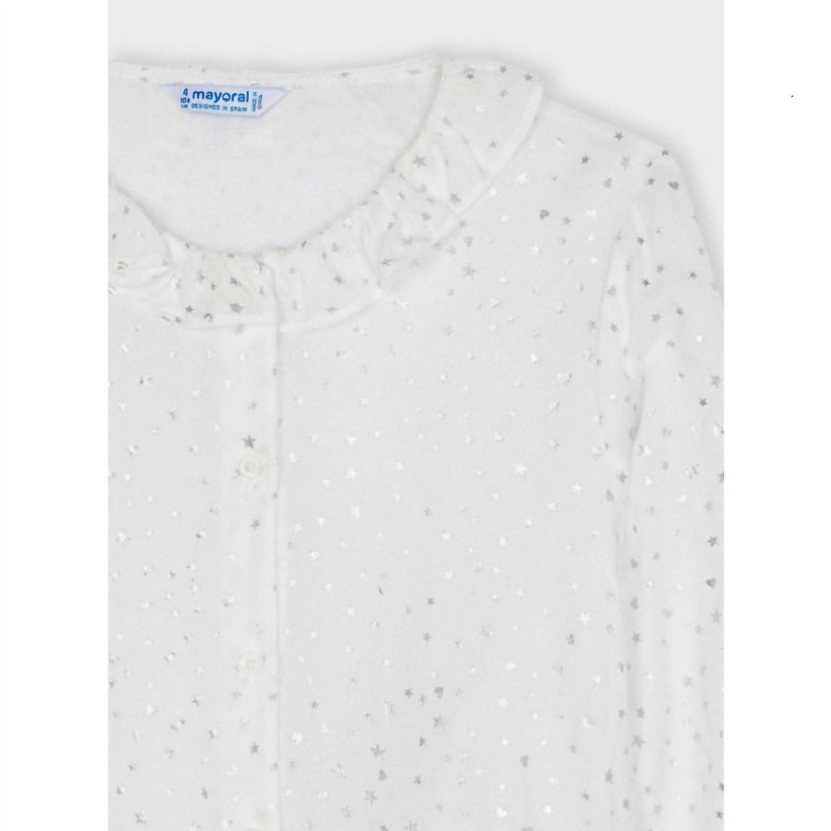 Mayoral - Stars Ruffle Collar Blouse