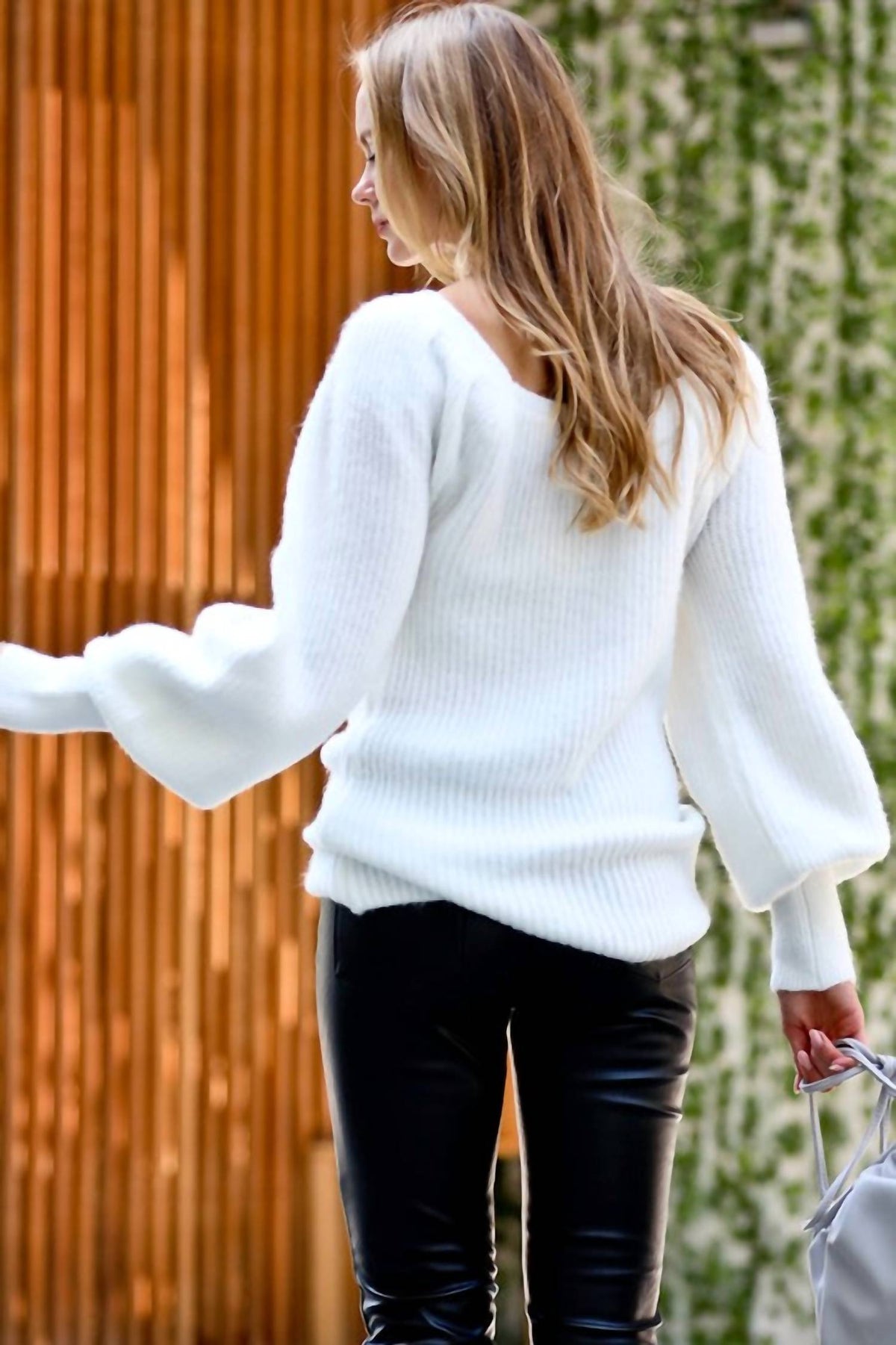 Mazik - Puff Shoulder Sweater Top