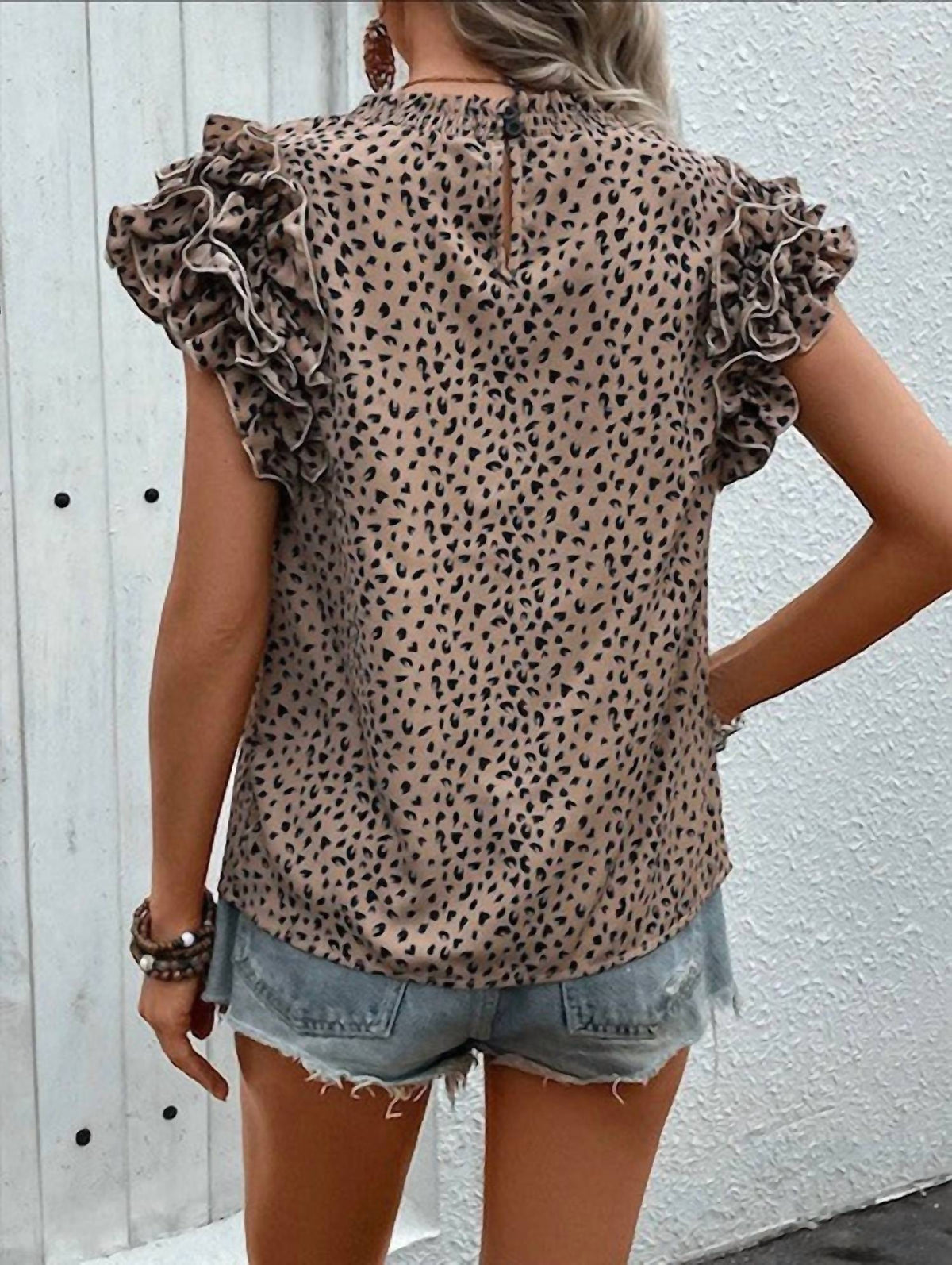Mccolin - Anna Layered Ruffle Top