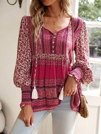 Mccolin - Boho Long Sleeve Top