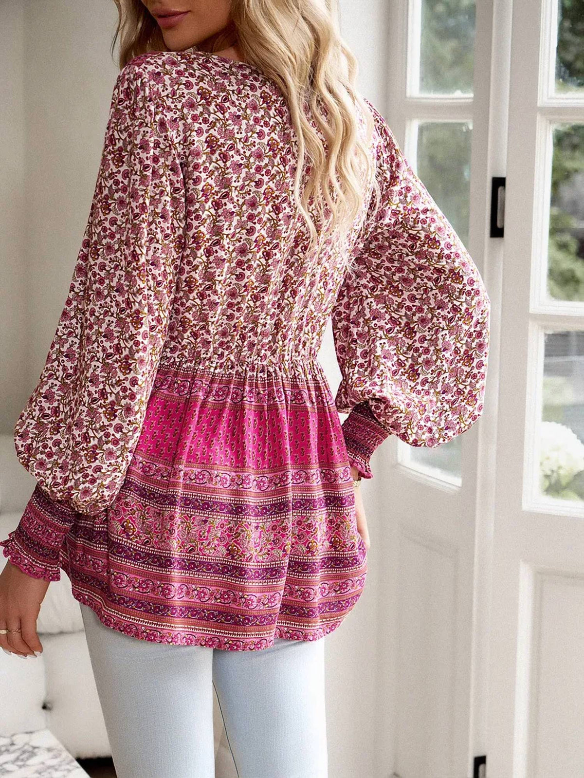 Mccolin - Boho Long Sleeve Top