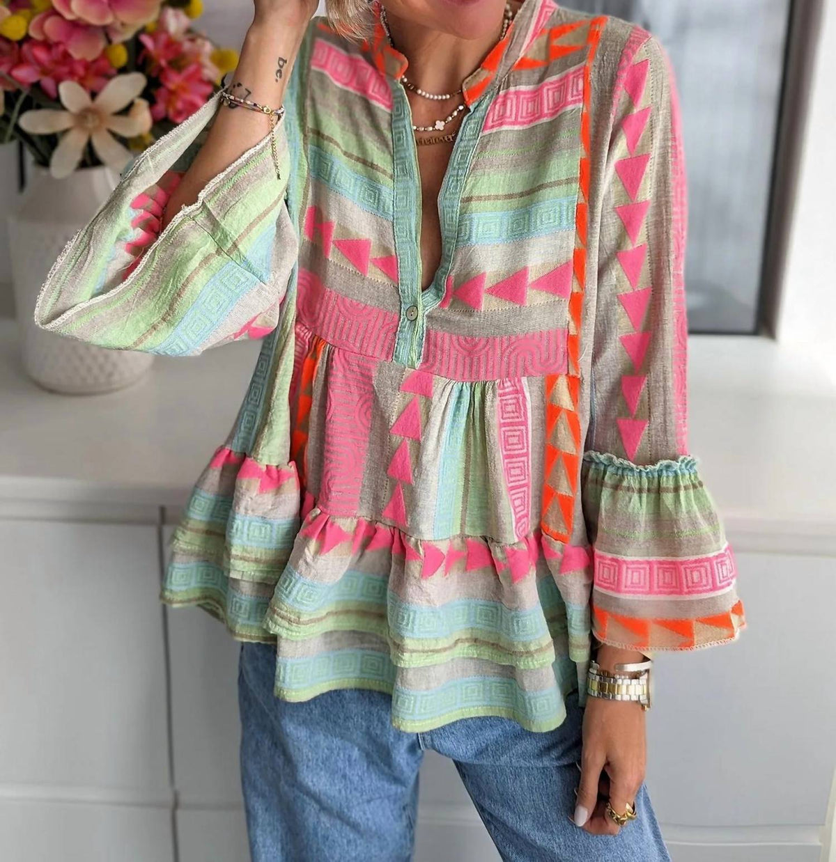 Mccolin - Edelweiss Long Sleeve Blouse