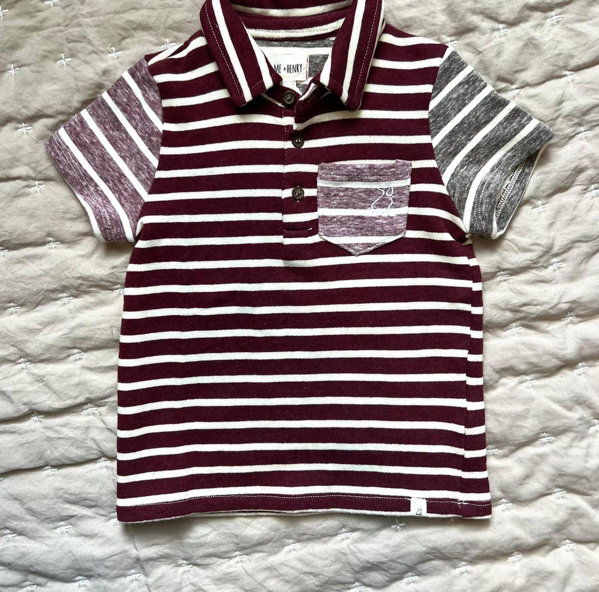 Me & Henry - Boy's Stripe Polo