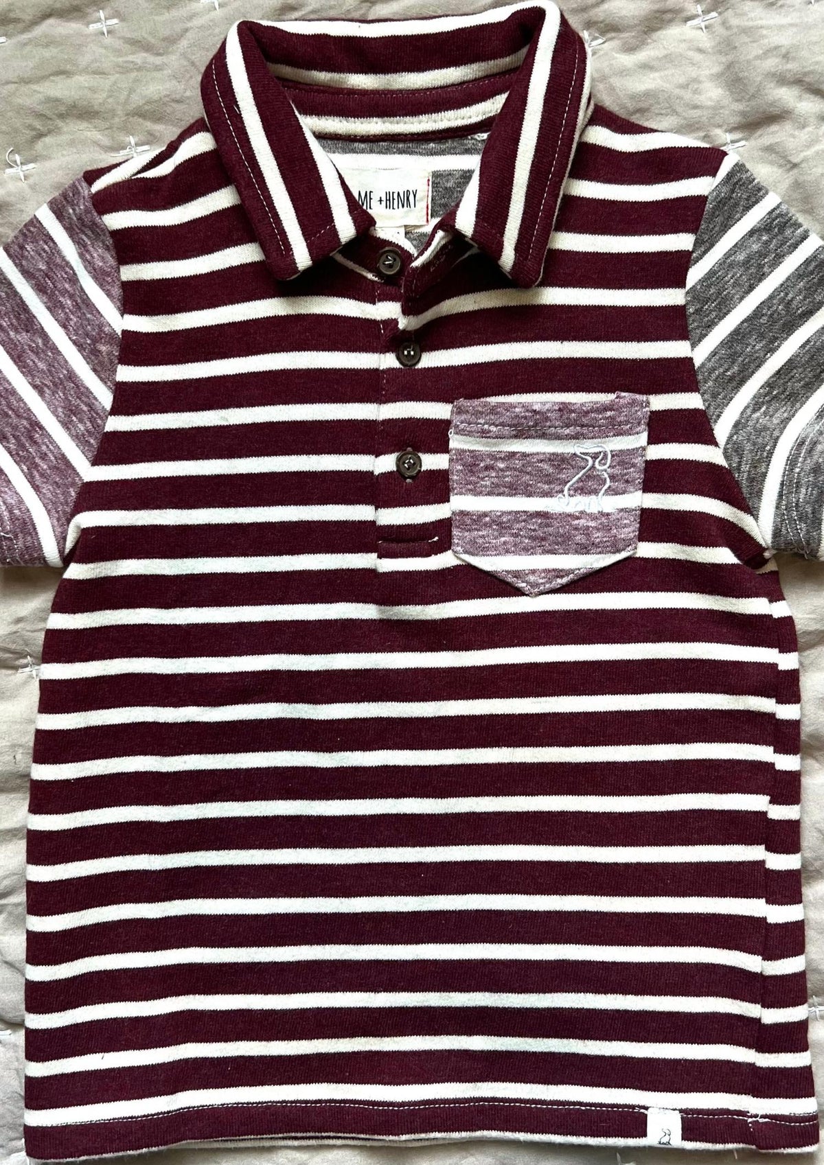 Me & Henry - Boy's Stripe Polo