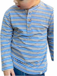Me & Henry - Boy's Adams Ribbed Henley Top