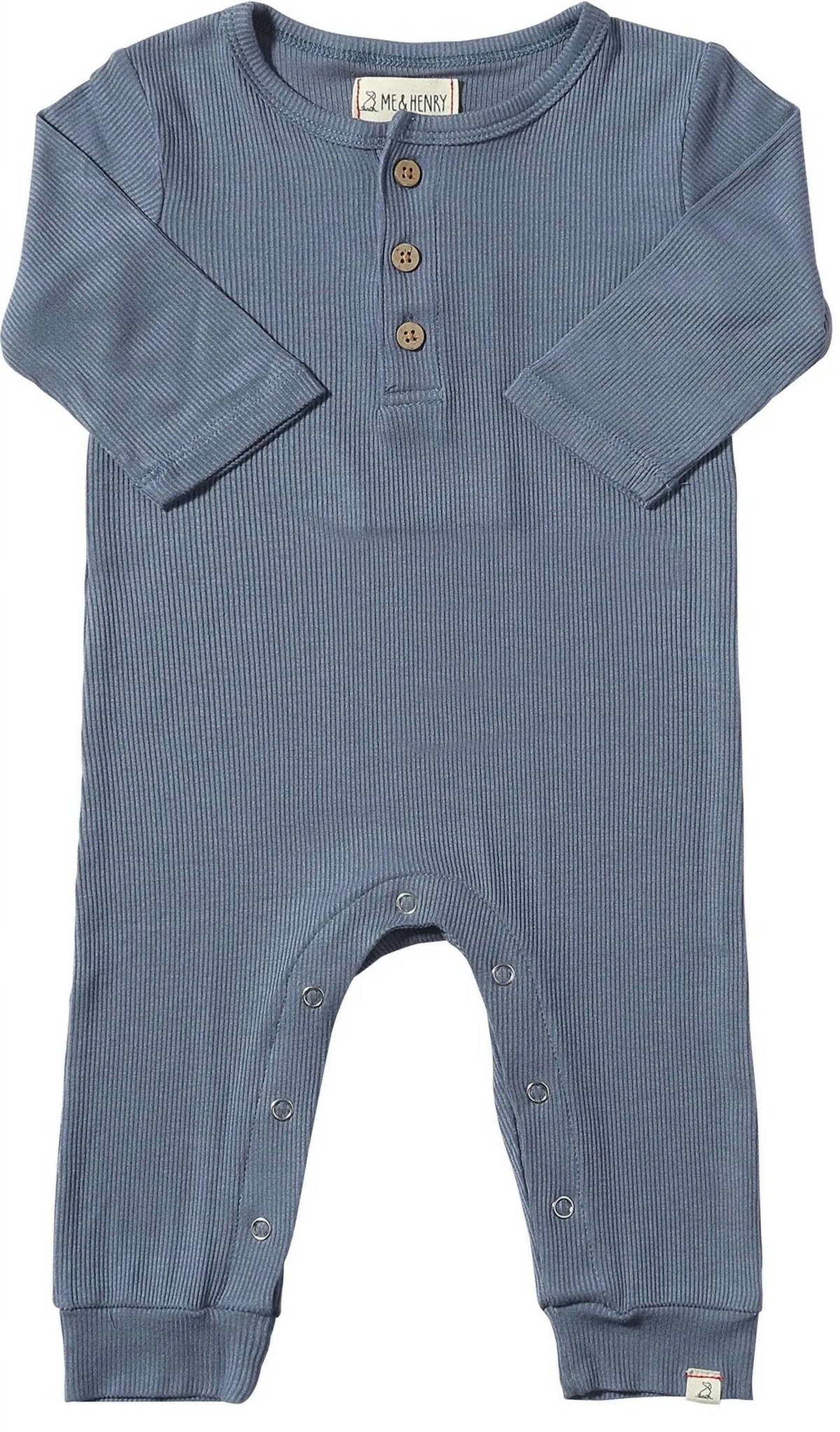 Me & Henry - Boy's Mason Ribbed Romper
