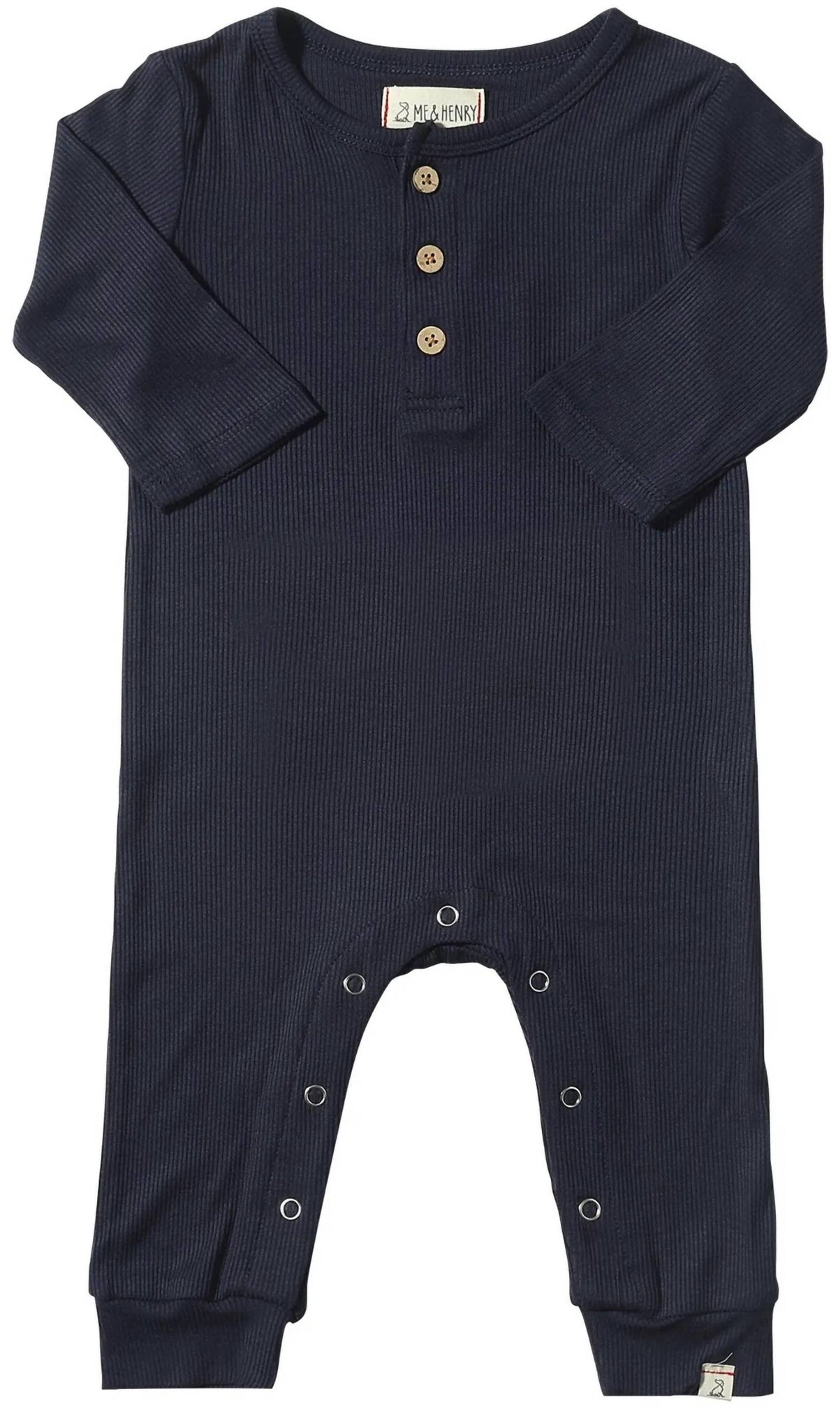 Me & Henry - Boy's Mason Ribbed Romper