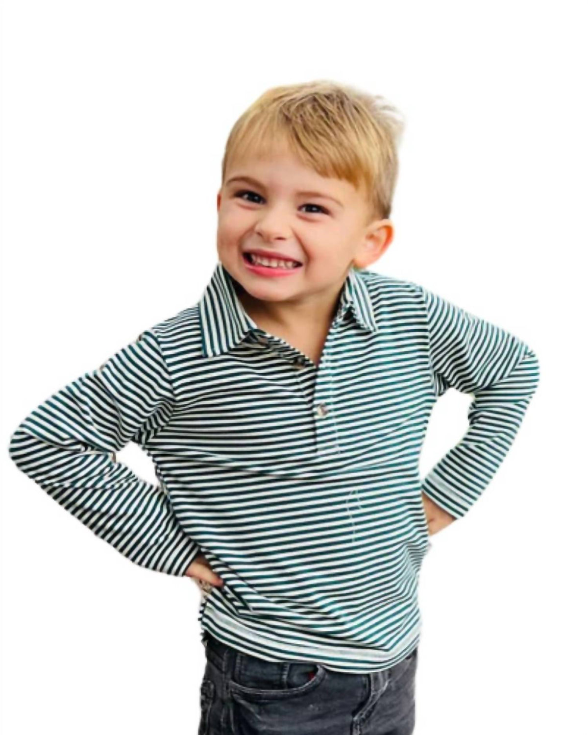 Me & Henry - Boys Midway Stripe Polo