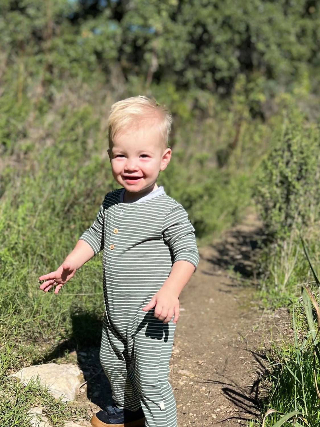 Me & Henry - Boy's Niota Henley Romper