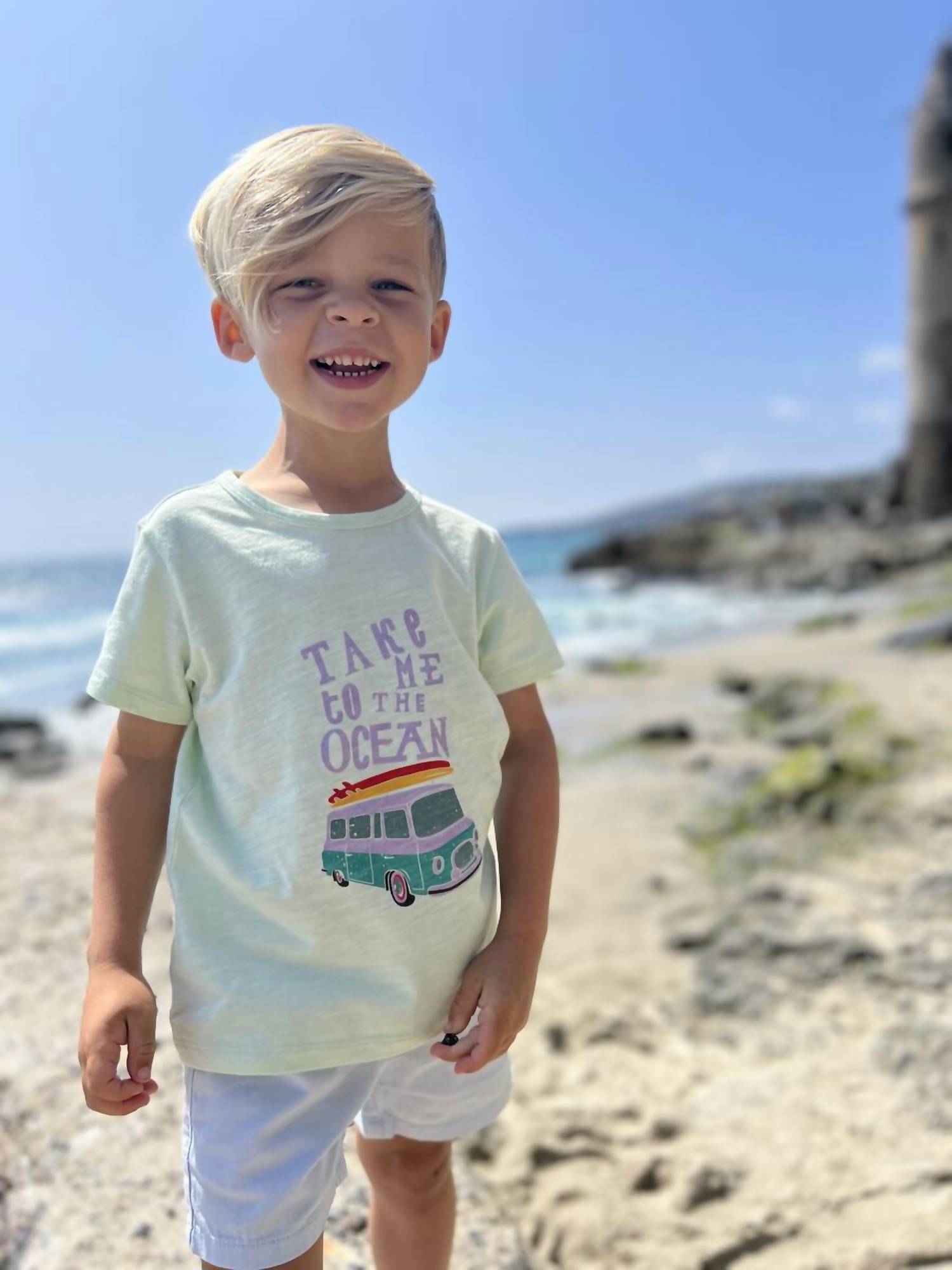 Me & Henry - Boy's Take Me To The Ocean Tee - clothing - cotton - graphic