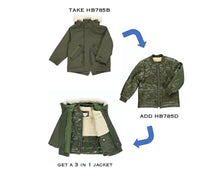 Me & Henry - Cranmore Khaki Green Bomber Jacket