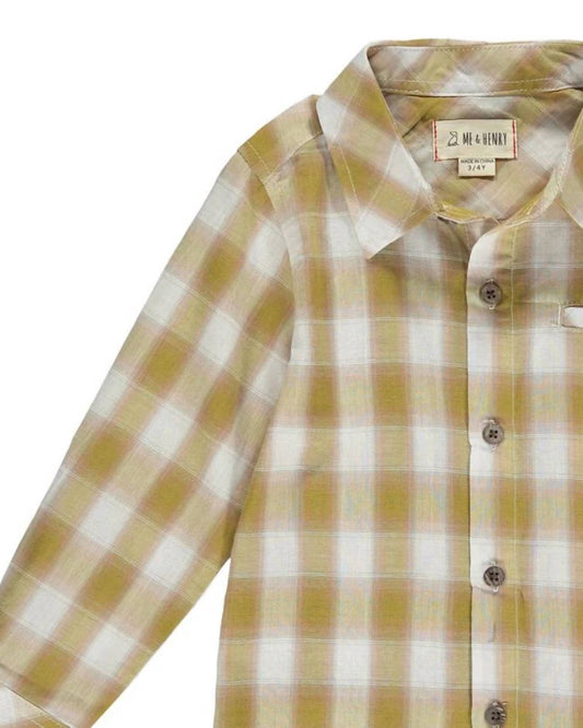 Me & Henry - Men's Plaid Button Down Shirt - casual - button - down - shirts - clothing - cotton