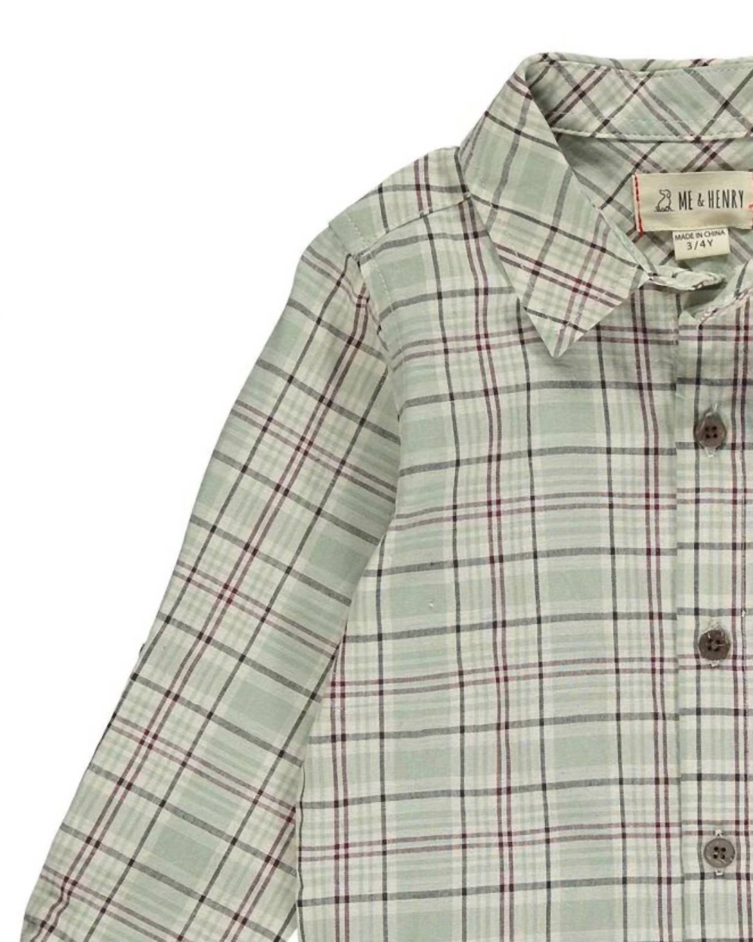 Me & Henry - Men's Plaid Button Down Shirt - casual - button - down - shirts - clothing - cotton