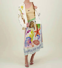 Me369 - Vanessa Printed Midi Skirt