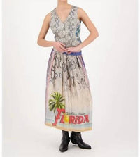 Me369 - Vanessa Printed Midi Skirt